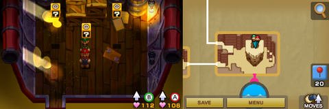 Tenth, eleventh and twelfth blocks in Teehee Valley of Mario & Luigi: Superstar Saga + Bowser's Minions.