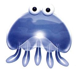 A jellyfish from Yoshi's Story.