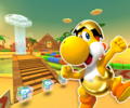 The course icon of the R/T variant with Yoshi (Gold Egg)