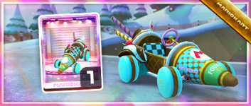 The Chocolate Mint Soft Swerve from the Spotlight Shop in the 2023 Sundae Tour in Mario Kart Tour