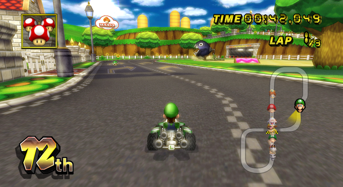 File:MKW Mario Circuit Chain Chomp.png - Super Mario Wiki, the Mario ...
