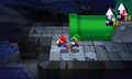 Mario and Luigi in the cave area under the bridge between Pi'illo Castle and Mushrise Park.