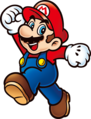 Artwork of Mario jumping