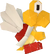 An origami Koopa Paratroopa from Paper Mario: The Origami King.