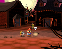 A Twilighter-turned pig in the east of Twilight Town.