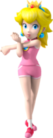 Artwork of Princess Peach for Mario & Sonic at the Olympic Games (reused for Mario & Sonic at the Rio 2016 Olympic Games Arcade Edition)