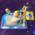 Screenshot of the level icon of Towering Sunshine Seaside in Super Mario 3D World