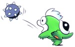Artwork of a Spike from Super Mario Bros. 3