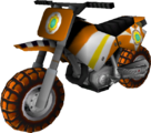 The model for Princess Daisy's Standard Bike M from Mario Kart Wii