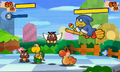 A screenshot found in Sticker Star's data, which shows an unused Snake-like enemy.