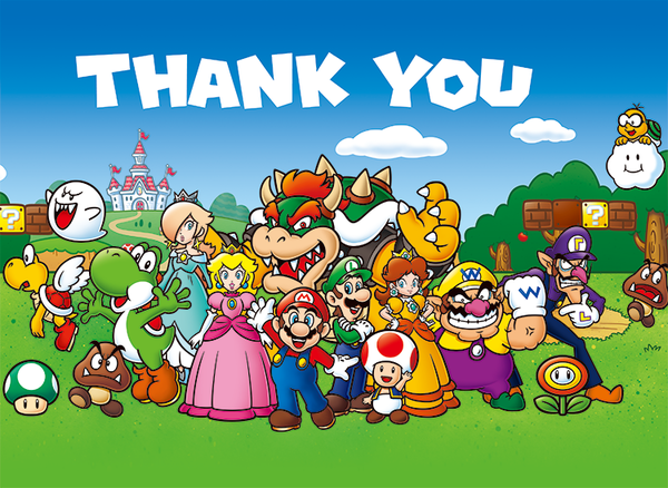 Thank you message after taking a My Nintendo survey