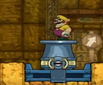 Wario on a Blast-O-Cannon