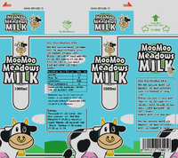 A Moo Moo Meadows Milk carton from Yoshi's Crafted World
