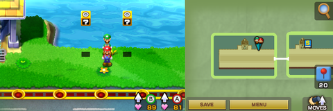 Thirteenth and fourteenth blocks in Beanbean Fields of Mario & Luigi: Superstar Saga + Bowser's Minions.