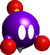 A rendered model of a Chuckya from Super Mario 64.