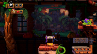 The blue greenhouse replica found in the level Fruity Factory in Donkey Kong Country: Tropical Freeze.