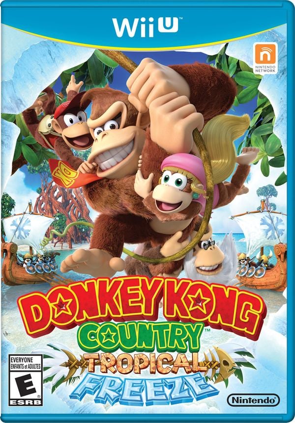 North American box art for Donkey Kong Country: Tropical Freeze.