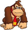 Shaded 2D artwork of Donkey Kong