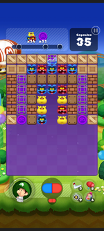 Stage 244 from Dr. Mario World