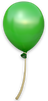 Artwork of a Green Balloon from Donkey Kong Country: Tropical Freeze.