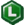 Sprite of the L Emblem badge in Paper Mario: The Thousand-Year Door.