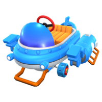 The Blue Sub Scooter from Mario Kart Tour