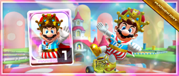 Mario (King) from the Spotlight Shop in the 2023 Mario Tour in Mario Kart Tour