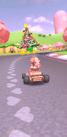 Royal Raceway: In an area with several Piranha Plants