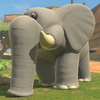 An elephant in Mario Kart World.