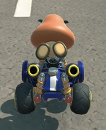 Goomba performing a trick.