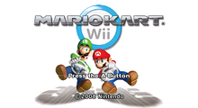 The title screen with Mario and Luigi.