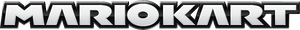 The Mario Kart logo style for more recent games, notably Mario Kart 8, and used since Mario Kart DS.