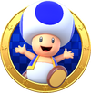 Artwork of Blue Toad in Mario Party: Star Rush