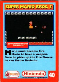 One of the Nintendo Collector Cards