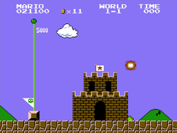 The image for "Course Clear" from Super Mario Bros. on Nintendo Music