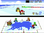 The image for "Vanilla Lake (Final Lap)" from Super Mario Kart on Nintendo Music.