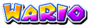 Wario's name from Mario Kart Arcade GP 2