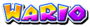 Wario's name from Mario Kart Arcade GP 2