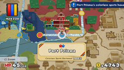 Port Prisma's colorless spots have been colored in