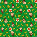 Donkey Kong, DK, bananas – green[sic]