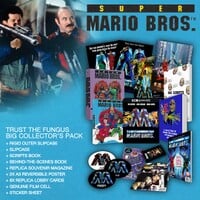 Promotional image for the "Trust the Fungus" Collector's Edition of the 30th anniversary 4K Ultra HD release of the Super Mario Bros. film