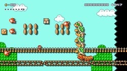 Creepy-Crawly Bowser Tower level in Super Mario Maker
