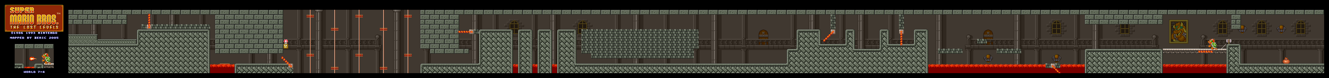 Map of World 7-4 (Super Mario All-Stars version)