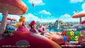 Poster featuring Princess Peach, Mario and Toad