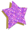 A purple star