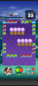 Stage 123 from Dr. Mario World