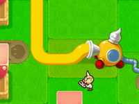 Professor E. Gadd using the Hydrogush 4000 in Mario & Luigi: Partners in Time