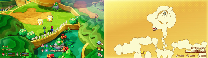 Eighth ? block in Florall Island from Mario & Luigi: Brothership