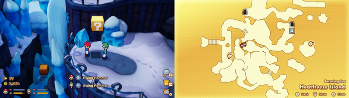 12th block in Heatfreeze Island from Mario & Luigi: Brothership