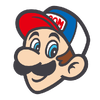 A sticker from Mario Kart World